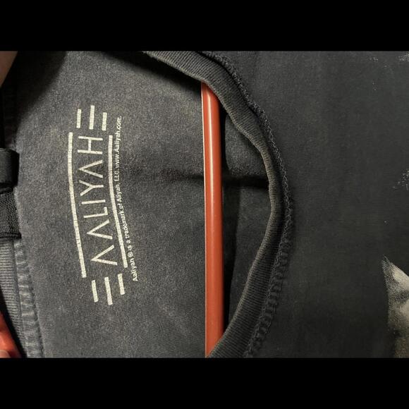 Vintage Aaliyah Shirt Mesh Sleeves / Inside Out Topshop - 4 - Picture 3 of 4